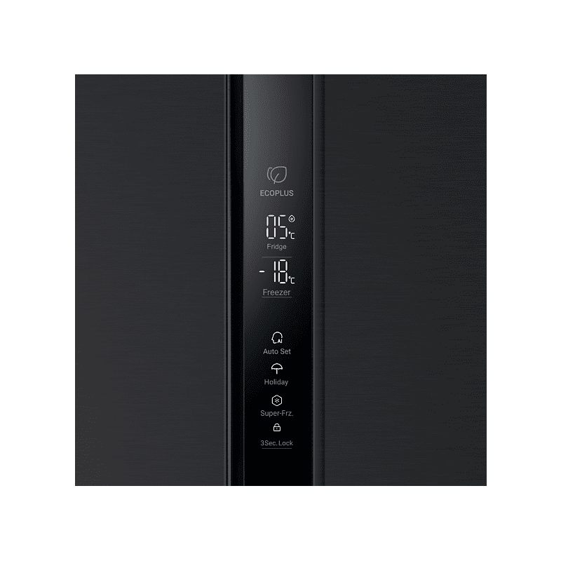 HAIER HSR3918ENPB Kühl-Gefrierkombination Side by Side (317 kWh/Jahr, E, 177,5 cm hoch, Schwarz) HAIER HSR3918ENPB Kühl-Gefrierkombination Side by Side (317 kWh/Jahr, E, 177,5 cm hoch, Schwarz)