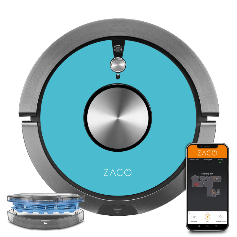 ZACO A9sPro Turquoise Saugroboter