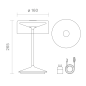 SIGOR Akku-Glasleuchte NUMOTION Tischlampe warmweiss rosegold SIGOR Akku-Glasleuchte NUMOTION Tischlampe warmweiss rosegold