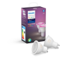 PHILIPS 62925000 HUE WACA GU10 DOPPELPACK 2X350LM BT LED Lampen Mehrfarbig PHILIPS 62925000 HUE WACA GU10 DOPPELPACK 2X350LM BT LED Lampen Mehrfarbig
