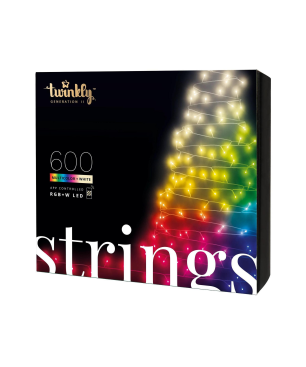 TWINKLY Twinkly Strings 600 LED RGB-W 48 m Deko-LED-Leuchten, RGBW, 600 LED RGB und Weisstöne, Warmweiß, bis zu 16 Millionen F