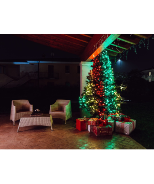 TWINKLY Twinkly Strings 600 LED RGB-W 48 m Deko-LED-Leuchten, RGBW, 600 LED RGB und Weisstöne, Warmweiß, bis zu 16 Millionen F