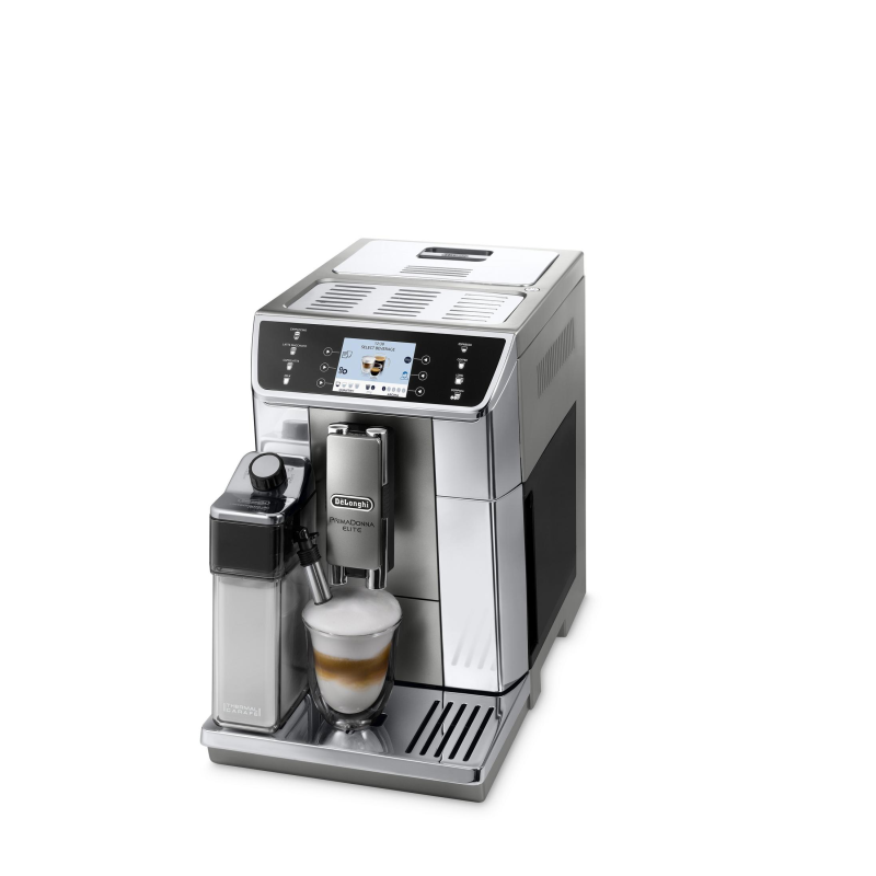 DELONGHI ECAM 656.55 MS PRIMA DONNA ELITE EDELSTAHL/SILBER Kaffeevollautomat Edelstahl/Silber