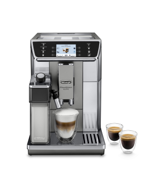 DELONGHI ECAM 656.55 MS PRIMA DONNA ELITE EDELSTAHL/SILBER Kaffeevollautomat Edelstahl/Silber