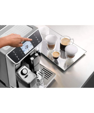 DELONGHI ECAM 656.55 MS PRIMA DONNA ELITE EDELSTAHL/SILBER Kaffeevollautomat Edelstahl/Silber