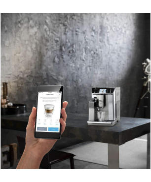 DELONGHI ECAM 656.55 MS PRIMA DONNA ELITE EDELSTAHL/SILBER Kaffeevollautomat Edelstahl/Silber