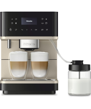 MIELE CM 6360 MilkPerfection Kaffeevollautomat Obsidianschwarz/CleanSteelMetallic
