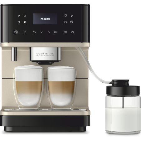 MIELE CM 6360 MilkPerfection Kaffeevollautomat Obsidianschwarz/CleanSteelMetallic
