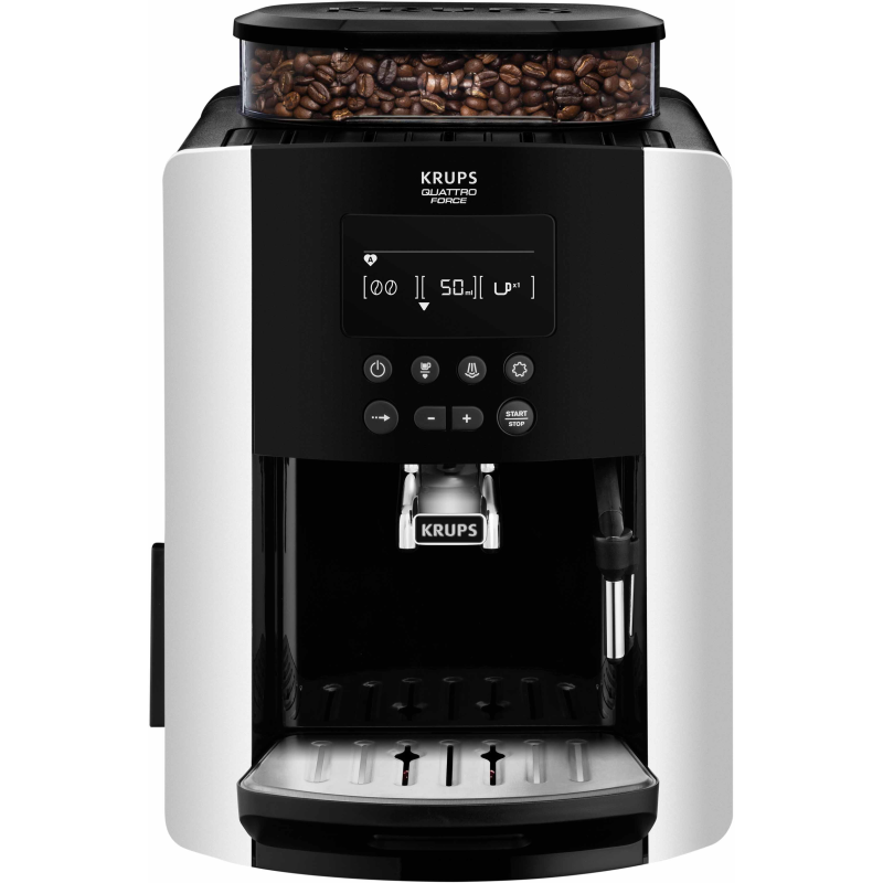 KRUPS EA8178 Arabica Display Quattro Force Kaffeevollautomat Schwarz/Carbon-Optik