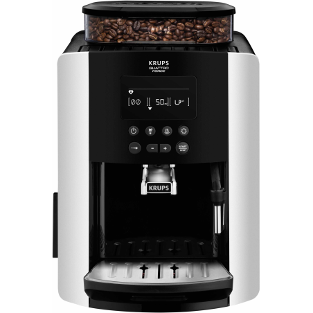 KRUPS EA8178 Arabica Display Quattro Force Kaffeevollautomat Schwarz/Carbon-Optik