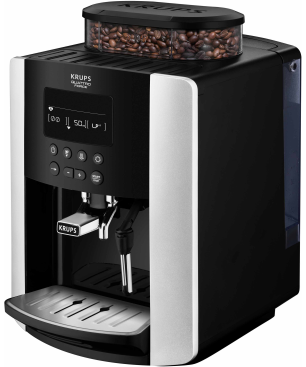 KRUPS EA8178 Arabica Display Quattro Force Kaffeevollautomat Schwarz/Carbon-Optik