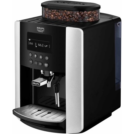 KRUPS EA8178 Arabica Display Quattro Force Kaffeevollautomat Schwarz/Carbon-Optik
