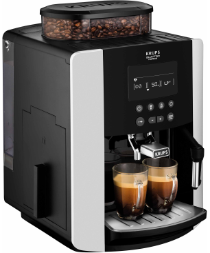 KRUPS EA8178 Arabica Display Quattro Force Kaffeevollautomat Schwarz/Carbon-Optik