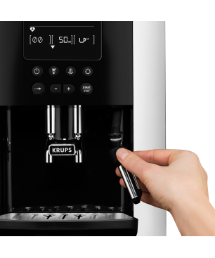 KRUPS EA8178 Arabica Display Quattro Force Kaffeevollautomat Schwarz/Carbon-Optik
