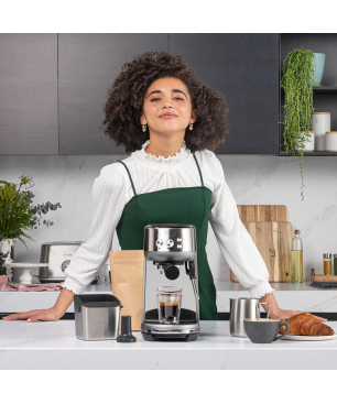 SAGE APPLIANCES SES450BSS4EEU1 THE BAMBINO EDELSTAHL Espressomaschine Gebürsteter Edelstahl