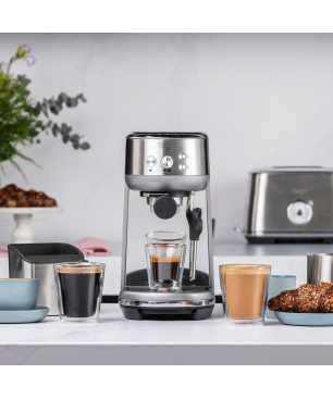 SAGE APPLIANCES SES450BSS4EEU1 THE BAMBINO EDELSTAHL Espressomaschine Gebürsteter Edelstahl