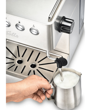 SOLIS OF SWITZERLAND Barista Gran Gusto 1014 + Scala Zero Static 1662 Espressomaschine Silber