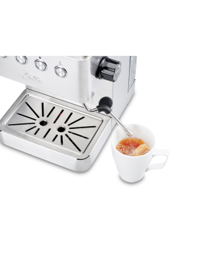 SOLIS OF SWITZERLAND Barista Gran Gusto 1014 + Scala Zero Static 1662 Espressomaschine Silber