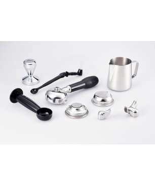SOLIS OF SWITZERLAND Barista Gran Gusto 1014 + Scala Zero Static 1662 Espressomaschine Silber