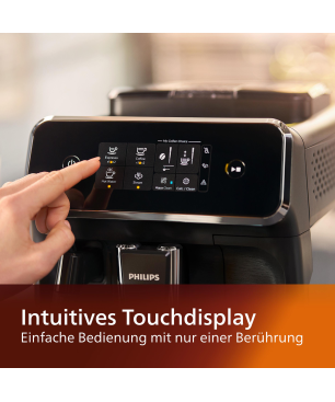 PHILIPS EP2220/40 Serie 2200 2 Kaffeespezialitäten Kaffeevollautomat Mattschwarz