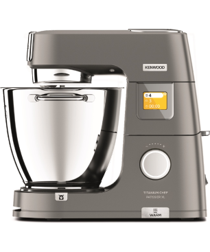 KENWOOD Titanium Chef Patissier XL KWL90.594SI Küchenmaschine Silber (Rührschüsselkapazität: 7 Liter, 1400 Watt)
