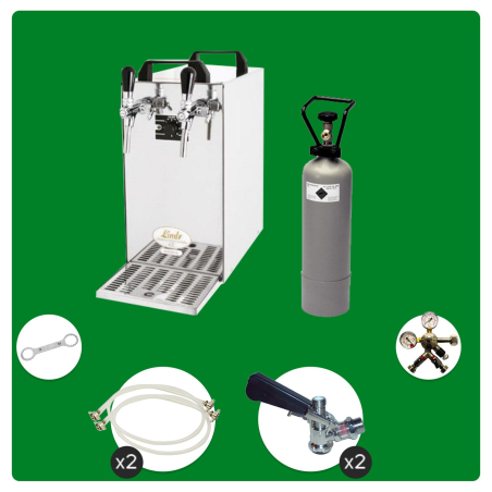 ICH-ZAPFE Set - Zapf.- Kontakt 40 2- ltg, 50 L/h - Zapfkopf: ohne, Zapfkopf 2: ohne - Set Zapfanlage