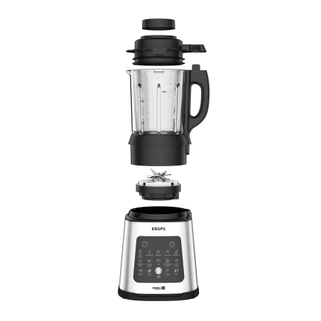 KRUPS KB835D Perfect Mix Cook Standmixer Silber/Schwarz (1400 Watt, 1.75 Liter)
