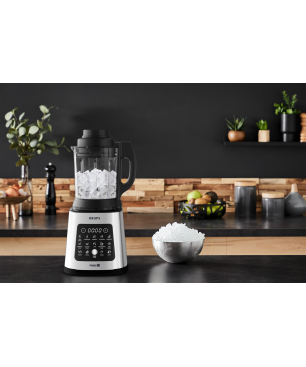 KRUPS KB835D Perfect Mix Cook Standmixer Silber/Schwarz (1400 Watt, 1.75 Liter)