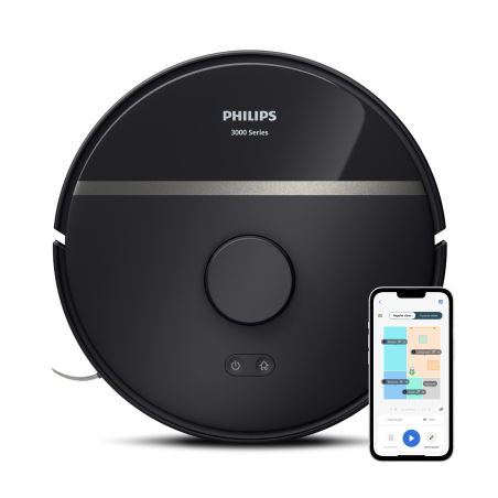 PHILIPS XU3000/01 HomeRun 3000 Series Aqua mit Wischfunktion und App connection Saugroboter