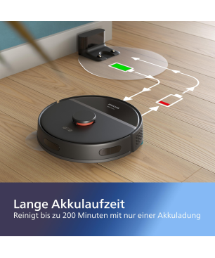 PHILIPS XU3000/01 HomeRun 3000 Series Aqua mit Wischfunktion und App connection Saugroboter