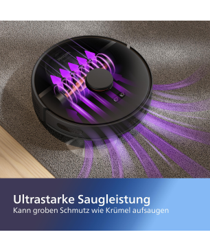 PHILIPS XU3000/01 HomeRun 3000 Series Aqua mit Wischfunktion und App connection Saugroboter