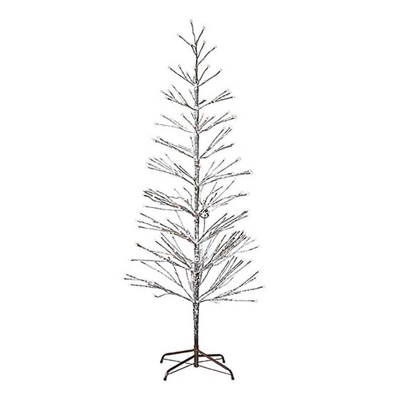KIOM Led Baum 180 x 80 cm braun & schneeweiß für Innen + Außen 11120 Led Baum warmweiß KIOM Led Baum 180 x 80 cm braun & schneeweiß für Innen + Außen 11120 Led Baum warmweiß
