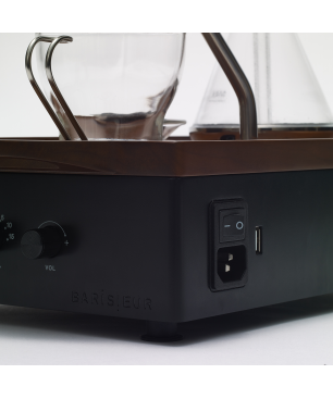 BARISIEUR Designer Tee Kaffee mit Timer und Weckfunktion Kaffeemaschine schwarz