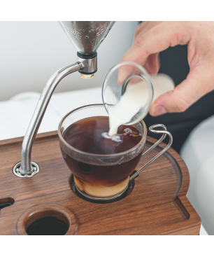 BARISIEUR Designer Tee Kaffee mit Timer und Weckfunktion Kaffeemaschine schwarz