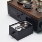 BARISIEUR Designer Tee Kaffee mit Timer und Weckfunktion Kaffeemaschine schwarz