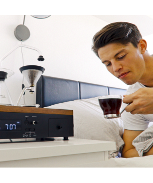 BARISIEUR Designer Tee Kaffee mit Timer und Weckfunktion Kaffeemaschine schwarz