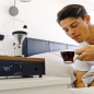 BARISIEUR Designer Tee Kaffee mit Timer und Weckfunktion Kaffeemaschine schwarz