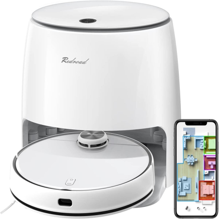 REDROAD G10 Saugroboter Staubsauger Roboter mit Absaugstation Sonic-Wischfunktion 2800Pa Saugroboter