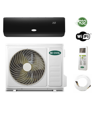 BECOOL BCB18SK2101QW inkl. Vollinstallation Split Klimagerät Schwarz/Weiß Energieeffizienzklasse: A++, Max. Raumgröße: 160 m³