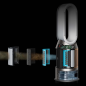 DYSON Purifier Humidify+Cool Formaldehyde - PH04 Luftreiniger, Luftbefeuchter und Ventilator Weiß/Gold (40 Watt, Raumgröße: 81
