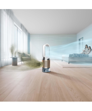DYSON Purifier Humidify+Cool Formaldehyde - PH04 Luftreiniger, Luftbefeuchter und Ventilator Weiß/Gold (40 Watt, Raumgröße: 81