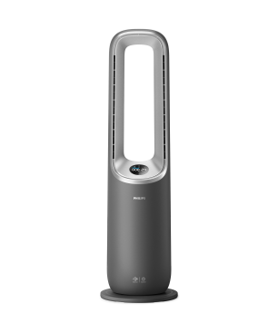 PHILIPS AMF870/15 Air Performer Serie 8000 Serie 3 in 1 Luftreiniger, Ventilator und Heizlüfter Dunkelgrau/Silber (40 Watt, Ra