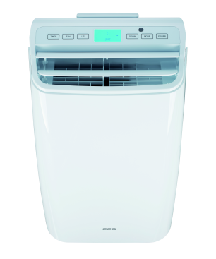 ECG MK 124 | 12000 BTU/H | 16 und 30 °C | 1350 W | 65 dB | Raumfläche 18-25 m2 | Klimaanlage mobil weiß (Max. Raumgröße: 25 m²