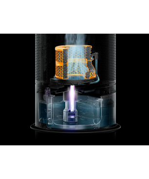 DYSON PH03 Purifier Humidify + Cool Luftreiniger, Luftbefeuchter und Ventilator Weiß/Silber (40 Watt, Raumgröße: 81 m³, 360˚-F