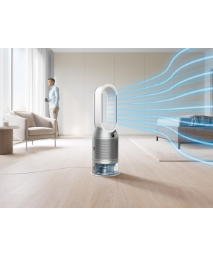 DYSON PH03 Purifier Humidify + Cool Luftreiniger, Luftbefeuchter und Ventilator Weiß/Silber (40 Watt, Raumgröße: 81 m³, 360˚-F