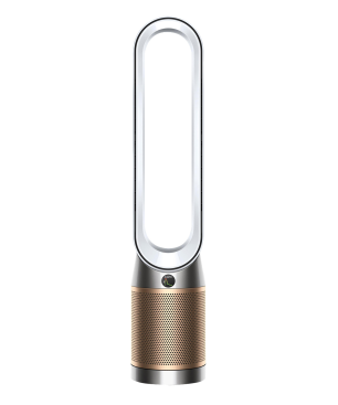 DYSON TP09 Purifier Cool Formaldehyde Luftreiniger Weiß/Gold (40 Watt, Raumgröße: 81 m³, Vollständige Versiegelung nach HEPA-1