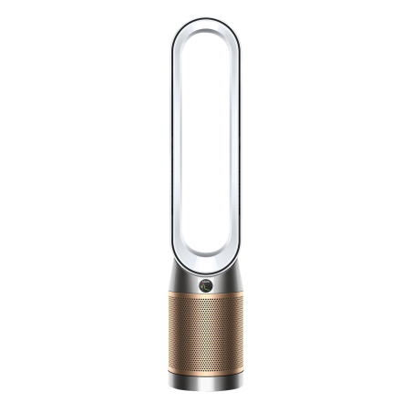 DYSON TP09 Purifier Cool Formaldehyde Luftreiniger Weiß/Gold (40 Watt, Raumgröße: 81 m³, Vollständige Versiegelung nach HEPA-1