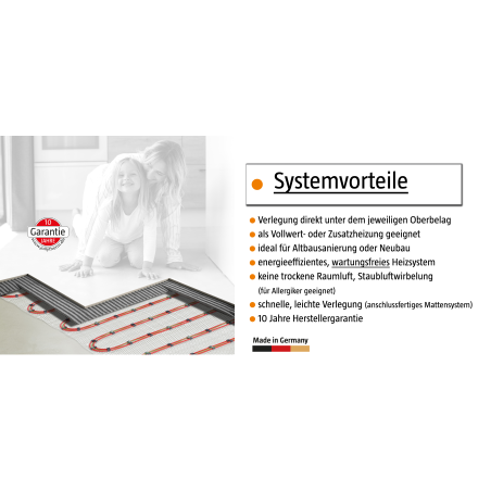 VARIO-HEAT HYBRID SET Fußbodenheizung (750 Watt)