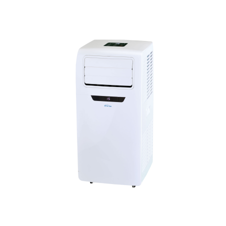 PURLINE Tragbares Klimagerêt mit Frontdisplay 2250 Frigorien mobile Klimaanlage Weiß (Max. Raumgröße: 20 m², EEK: A)