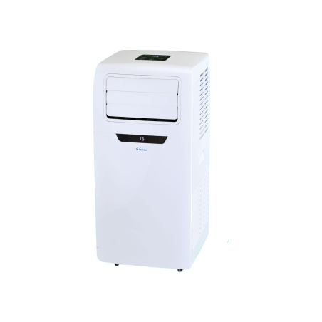 PURLINE Tragbares Klimagerêt mit Frontdisplay 2250 Frigorien mobile Klimaanlage Weiß (Max. Raumgröße: 20 m², EEK: A)